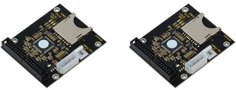 Kufughty 2X Adapter Card 3.5 IDE SD 3.5inch 40Pin Male IDE Hard Disk Drive SD Card to IDE 40P Male Interface Adapter Card