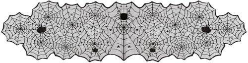 Folat 23898 Halloween Deko - Tischläufer - Happy Halloween - 45 x 185 cm - Gruseliges Horror Decoration Für Halloween-Dekorationen Spukhaus & Halloween Party
