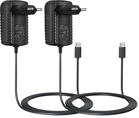 Security-01 Adaptateur d'alimentation AC vers DC 5V 2A, Prise Micro USB (2 Paquets)
