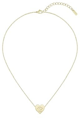 Lacoste Gliederhalskette für Damen Kollektion LOVE MY CROC aus Edelstahl mit einem Herz-Anhänger - Erhältlich aus Gold oder Silber