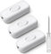AXFEE 3 Piezas Interruptor Lampara Torpedo, 6A 250V Interruptor de Alimentación en Línea, Interruptor de Cable en Línea Botón, para electrodomésticos pequeños o lámparas, con destornillador, Blanco