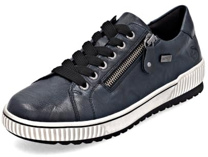 Remonte Damen Low-Top Sneaker D0700, Frauen Halbschuhe,lose Einlage,wasserabweisend,remonteTEX,Freizeit,sportlich,straßenschuhe,blau (15),42 EU