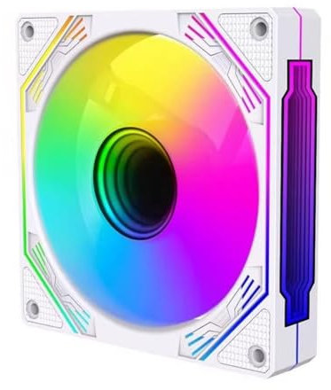 Infinitys Mirroring ARGB 120mm Fan Silents Operations With High Densitys Bearings For Computer Chassis Cooling