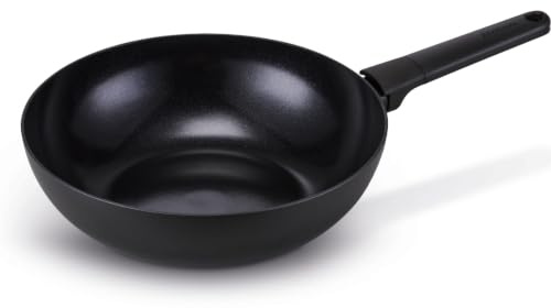 Brabantia VANTA Wok 30 cm - Tous Feux dont Induction - Revêtement Céramique sans PFAS - Aluminium 100% Recyclé