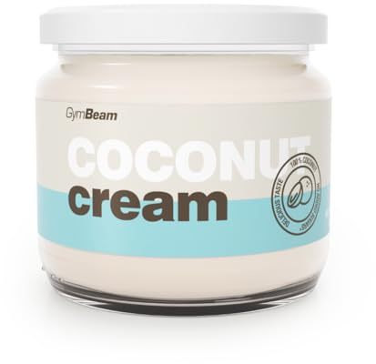 GymBeam Crema di Cocco 100% Naturale - Burro di Cocco Senza Zuccheri Aggiunti o Olio di Palma, Vegano, Ideale per Ricette Dolci e Cheto, 340 g