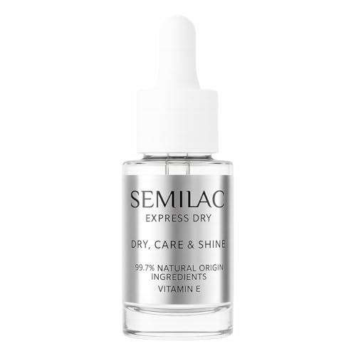 Semilac Express Dry Nagellack-Trocknungstropfen 8 ml – Schnelltrockner mit Vitamin E, für intensiven Glanz, pflegt Nägel & Nagelhaut, Schutz vor Kratzern