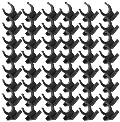 TOYANDONA 40 Juegos Clips de Plástico Negros para Zócalos de Cocina, Resistentes y Anti-polvo, Ideales para Renovaciones y Construcciones Nuevas de Muebles Modulares