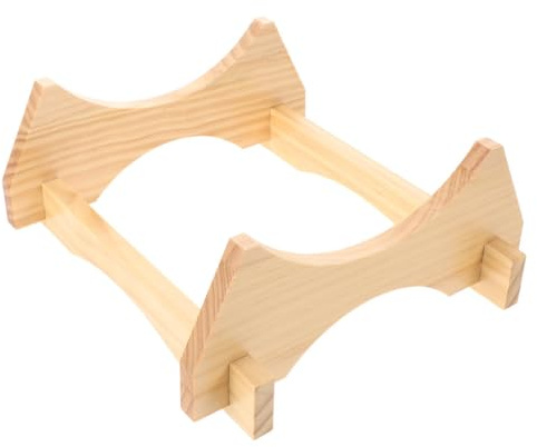 CANIGHT Bierfass Holzhalter mit Stabiler Konstruktion als Thekenaufsteller und Halter für Gallonenkanister im Zuhause