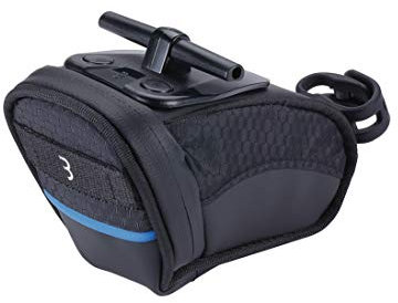 BBB Cycling Fahrrad Satteltasche für einfache Montage auf Mountainbike Rennrad und citybike, Kompakte Sattel tasche, Saddle bag, BSB-13 Curvepack, Schwarz, Small (360 cm3)