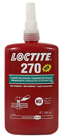 Loctite 1335906 270 Threadlocking Adhesive for High Strength Permanent Locking, 250ml