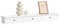 SoBuy Etagere Murale avec 3 Tiroirs - Étagère Flottante Moderne pour Entrée, Salon, Cuisine & Chambre - Blanc 94x15x10cm FRG43-L-W