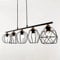 Pendelleuchte 5‑flammig, Hängelampe Esstisch, Schwarz Kupfer Leuchte, L:97 cm, E27, Wohnzimmerlampe, Industrial Stil Lampe, Hängeleuchte Modern