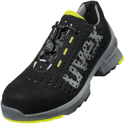 Uvex Herren 1 Arbeitsschuhe, Lime Schwarz, 48 EU