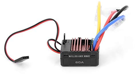 Taidda de Fin d'année Contrôleur de Vitesse RC, Contrôleur de Vitesse RC contrôleur de Vitesse électronique brossé RC Professionnel 60A Compatible avec Moteur à Brosse pour Acc