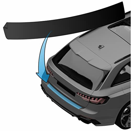 MisterLacky – Lackschutzfolie mit Rakel als Ladekantenschutz Folie passend für Skoda Superb Kombi (II) Typ 3T, BJ 2010-2015 in schwarz matt (150µm)