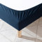 Cache-sommier 180x200 Bleu Marine – 100% Coton Jersey Extensible – Doux, Résistant, Facile à Installer – Oeko-TEX – pour sommier de 15 à 30 cm