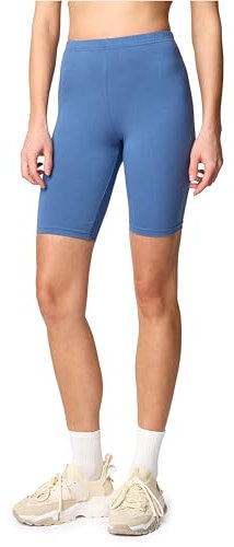 Merry Style Damen Sport Leggings kurz Sportleggings Radlerhose Sporthose aus Baumwolle MS10-200 (Jeans, M)