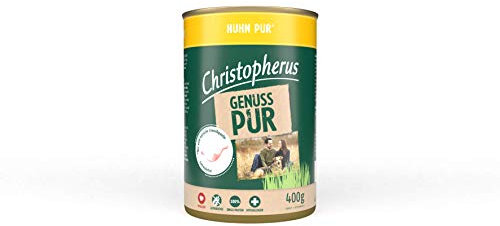 Christopherus PUR, Huhn, Vollnahrung für Hunde, Nassfutter, 6 x 400 g