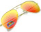 MFAZ Morefaz Ltd Damen Herren Pilot Sonnenbrille Polarisierten Spiegel Fallgläser Unisex (Orange Gespiegelt)