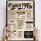 30 Geburtstag Geschenk, Alte Zeitung Holzbild Back in 1995 Vintage personalisierbar zum Hinstellen/Aufhängen opt. beleuchtet, 30 Geburtstag Frau, 30 Geburtstag Mann, 30. Geburtstag, 30 Geburtstag Deko