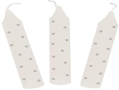 Geburtstagskerzen-Set, grau gepunktet (für Geburtstagskränze 106,Geburtstagskränze 108,55985,60721,60726,60706)
