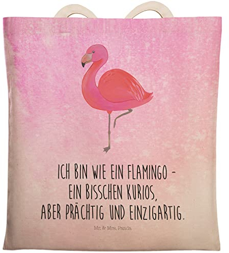 Mr. & Mrs. Panda Einkaufstasche Flamingo Classic