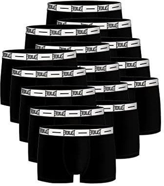 Everlast 15 er Pack Boxer Short Slip Men Herren Unterhose Pant Unterwäsche, Farbe:301 - White/Black, Bekleidungsgröße:M