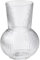 Vase, Vases for flowers, Ribbed Glass Vases,17 cm | 6.6 Inch Flower Vase, Ledoir, Vases for Flowers, Roses, Bud, Daffodils, Peony or Tulip