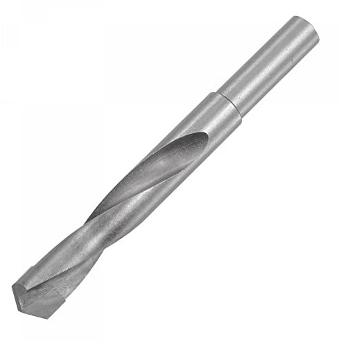 sourcing map 16mm Reduced Shank Cemented Carbide Twist Drill Bits for Hardened Steel Stainless Steel, 1/2 Inch Straight Shank