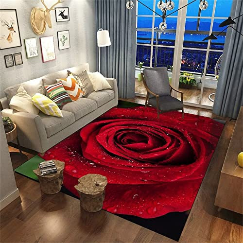 RUGMRZ Alfombra Silla Gaming Hogar Festivo salón Dormitorio Lavable y Personalizable Antideslizante alfombras Rojo alfombras de Gateo Alfombra Habitaciones Juveniles Alfombra Protectora Silla Oficin