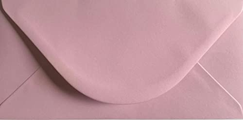 DL (110mm x 220mm) Coloured Envelopes for Greetings Cards Party Invitations & Craft - Pack of 30 (Light Pink)