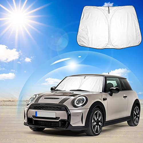 Ruiya Compatible con Mini Cooper F55 F56 2015-2023 2024 Parasol para Parabrisas de Coche,Parasol Delantero Coche Parasol Protector Solar para Coche Protección UV Parabrisas de Coche Parasol Protector