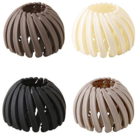 4 Stück Haarspangen für Damen, Vintage Vogelnest Haarklammern Erweiterbarer Große Haarclips Haar Accessoire für Frauen Mädchen
