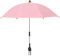 PRTECY Stuhlschirm mit Klemme, Verstellbarer Strandkorb-Sonnenschirm, Universeller Sonnenschirm für Terrassenstühle, Strandstühle, Kinderwagen, Sportstühle, Rollstühle und Wagen(Rosa)