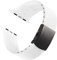 Archer Watch Straps - Cinturini Su Misura in Silicone per Apple Watch (Bianco, Chiusura Grigia, 44/45/46/49mm)