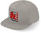 Lauthings JDM Auto Made in Japan Fullcap Art Flat Bill Snapback Cap, grau, One size