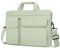 MOSISO Bolso Bandolera Portátil, 15-15,6 Pulgadas Maletín, Compatible con MacBook Air 15 M4 M3 M2/Pro 16 Pulgadas con 2 Bolsillos Elevados&1 Solapa&1 Bolsillo Horizontal&Asa&Cinturón,Verde Salvia