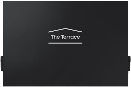 Samsung 75-Inch The Terrace Outdoor Smart TV Dust Cover with Protective Lining, Breathable Holes, Soundbar Protection, Pocket for Remote and Accessories, VG-SDCC75G