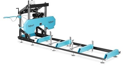 Hillvert HI-PSM-1000G Scie à Ruban à Essence Mobile 4 x 0,9 m - 7500 W / 9 CV - Pour Petite Scie