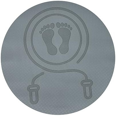 Sosoport Sport-stoßdämpfer-pad Yoga Matte Meditationsteppich Springseilmatte Trainingsmatten Yogamatte Für Männer Übungsmatte Yogamatten Yogamatte Runde Unterlage Stumm Fitness Tpe