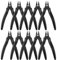 MOUYAT 10 Pcs Small Wire Cutter, 170 Wire Cutter with Soft Grip, 5 Inch Small Flush Cutters, Precision Cable Cutters Pliers for DIY Craft and Jewellery Making
