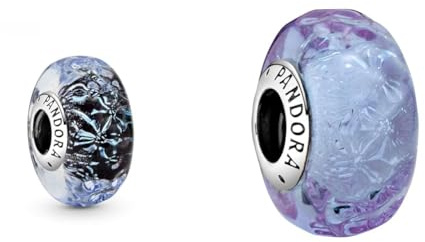 Pandora Welliges dunkelblaues Ozean Murano-Glas Charm