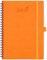 BEZEND 18-Monate Kalender 2024 2025 Terminplaner A5 Ringbuch PU-Leder Softcover [Orange] Wochenkalender 1 Woche 2 Seiten Juli 24-Dez 25| Buchkalender mit Stifthalter