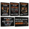 5er Set Retro Blechschilder Motorrad | Biker Metallschild mit Witziger Spruch | Schild Wand | deko Zubehör Geschenkidee für Motorradfahrer Männer Garage und Werkstatt 20x30cm