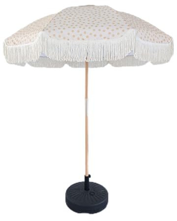 Sombrilla De Playa Grande Antiviento,Sombrillas Terraza Parasol De Jardín Anti UV Parasol Terraza Sombrilla Exterior Con Borlas for Piscina Balcón Césped,UPF 50+ Protección ( Color : C , Size : 180*21