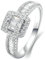 Stfery Weissgold Ring 750 Ringe für Frauen 1ct Baguette Natürlicher Diamant Trauring Damen