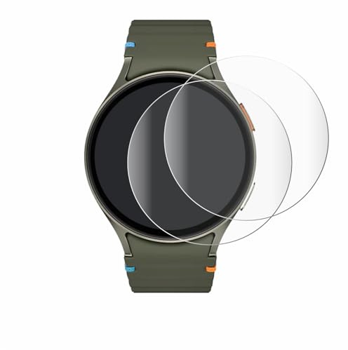 BROTECT 2 Stück Full-Cover Schutzfolie für Samsung Galaxy Watch 7 (44 mm) Full-Screen-Folie [3D Curved, Anti-Fingerprint, Kristall-Klar]