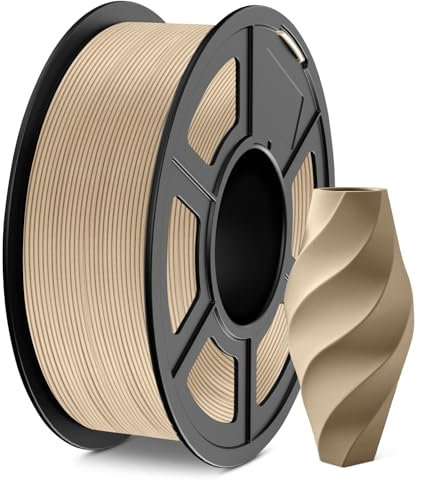 JAYO PLA Holz Filament 1,75 mm Ahornholz, Echtes Holz PLA 3D Drucker Filament, Holzstruktur, mit 15% Holzfasern, 1,1 kg Spule, Maßgenauigkeit +/- 0,02 mm