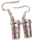 Coffee lover gift, Ancient silver coffee earrings, coffee bean earrings, coffee cup earrings