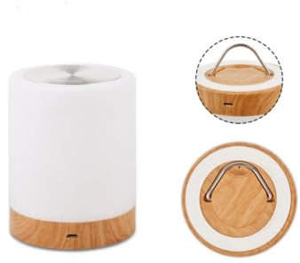 OSALADI Tischlampe aus Holz nachtlampe dimmbar schreibtischlampen schreibtisch lampen desk lamps ambientebeleuchtung Lampenschirme Decke Wohnzimmerlampe Nachttischlampe Stehlampe Weiß